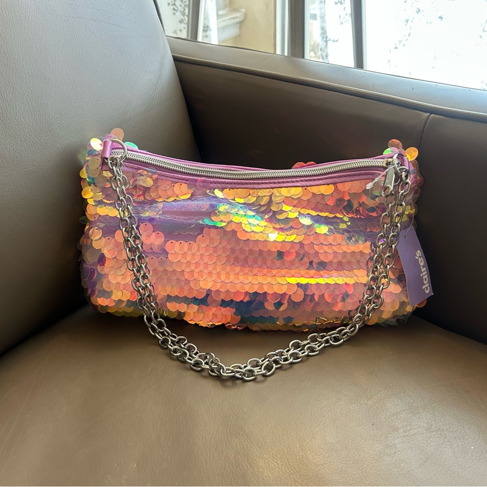 Shimmering Sequin Shoulder Bag